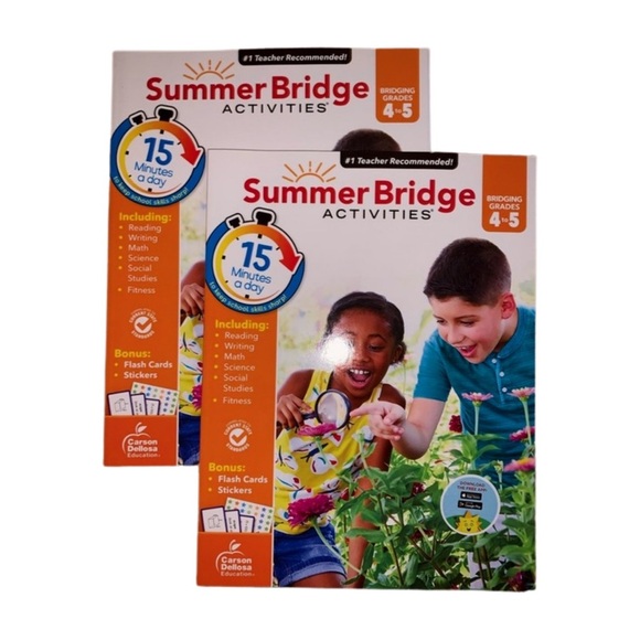 2 Summer Bridge Activities Workbooks | Grades 4–5 | New - Picture 1 of 4